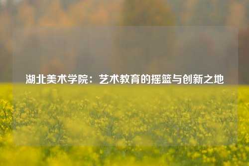 湖北美术学院：艺术教育的摇篮与创新之地